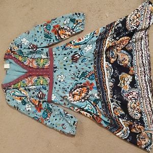 Akemi + Kin bead embroidered colorful dress